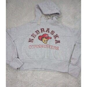 Russell Crop Hoodie Jacket Size S Nebraska Cornhuskers Youth Girls